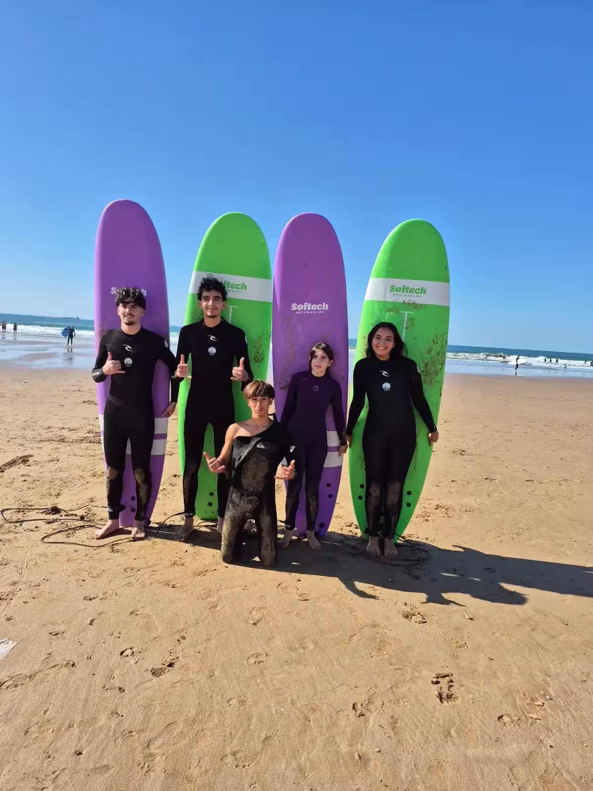 Group paddling out