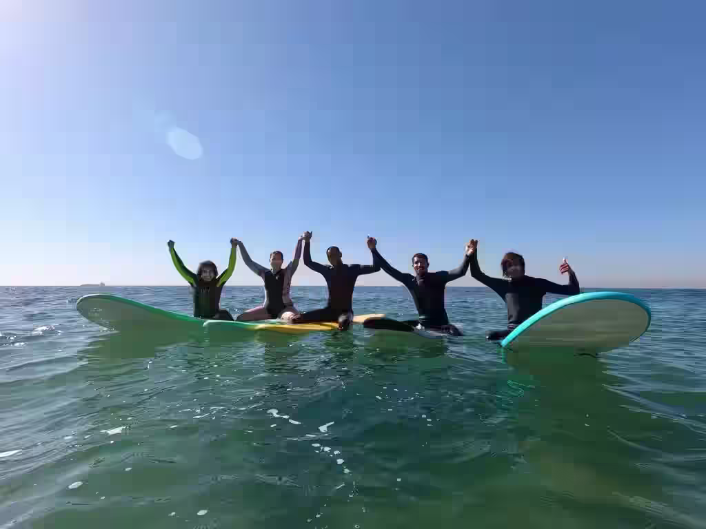 Beginner surfer learning technique